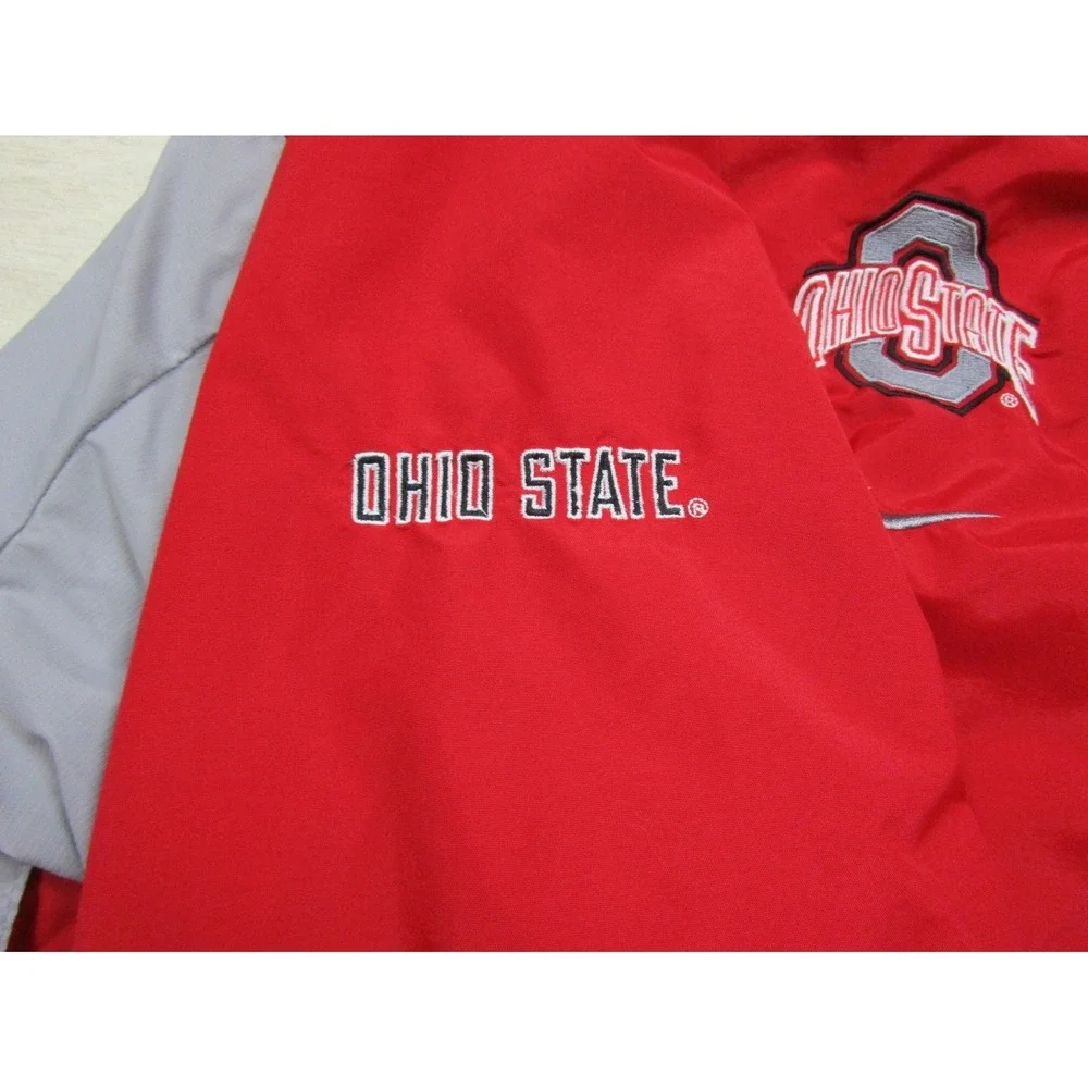 Vintage Y2K Nike Team Ohio State Buckeyes‎ Pullover Windbreaker (M) Jacket OSU